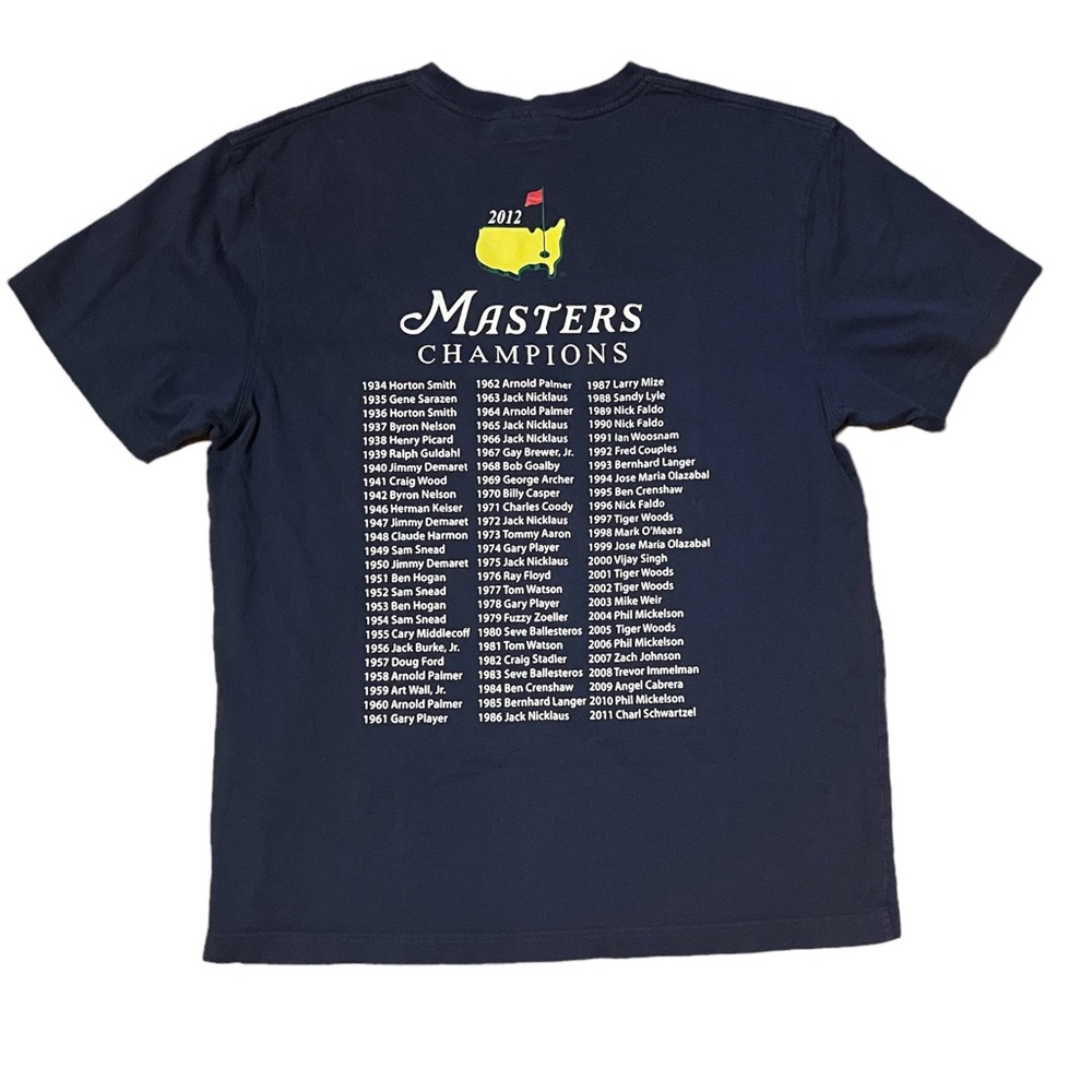 2012 Masters Tournament T-shirt L